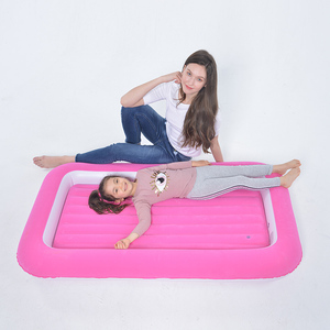 Cama de camping unisex para niños y jóvenes, colchón de aire inflable rosa para niños - Product Image 3