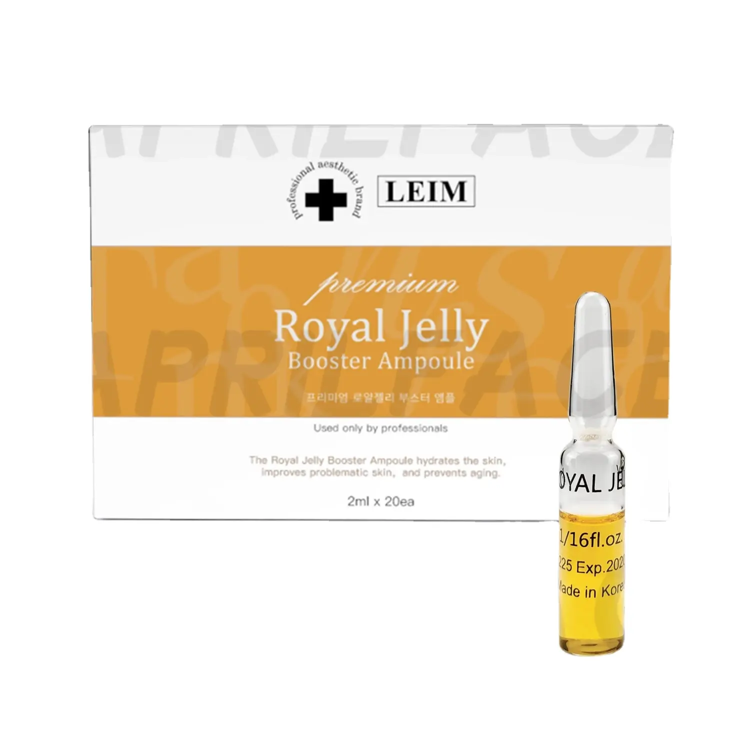 Royal jelly booster soro de ampola, anti-envelhecimento, rugas, mesoterapia, soro da coreia