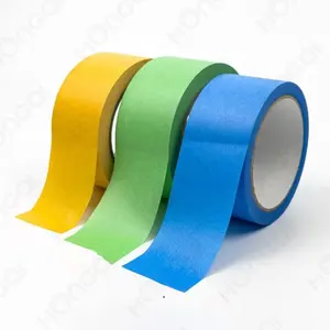 Colored Goldband Rice Paper Washi Tape House Decoration Automotive Painting Green Painters Tape Blue 50mm*50m