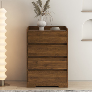 Comò Moderno in Legno con 4 Cassetti Senza Maniglie, Mobile Contenitore Impermeabile per Camera da Letto - Product Image 3