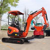 Mini-Pelle Compacte Gratuite EPA CE, Chenillée, Micro-Excavatrice 2 Tonnes 1.8 Tonne, Moteur Kubota, Hydraulique, pour Ferme