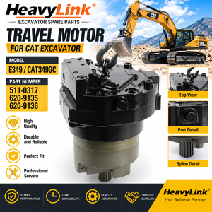 Moteur de translation hydraulique pour excavatrice CAT E349 GC E349 CAT 349GC, Pièce 511-0317 620-9135 620-9136 - Product Image 1