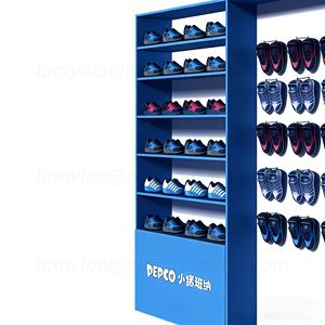 Vitrina de Madera Maciza para Ropa y Zapatos Infantiles, con Estantes y Ganchos, para Tiendas Infantiles - Product Image 4