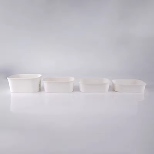 ชามสลัดสี่เหลี่ยมแบบใช้แล้วทิ้ง ปรับแต่งได้ตามต้องการ ขายส่ง ชามกระดาษสี่เหลี่ยมย่อยสลายได้พร้อมฝาปิด - Product Image 6