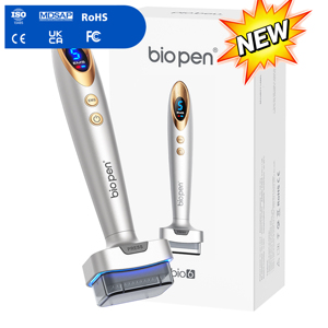 Appareil innovant de stimulation cutanée électrique par vibration LED 4D Synergy Derma Stamp Bio 6 avec aiguilles en titane de 0,5 mm pour le corps et les lèvres, compatible prises US/IT/Za - Product Image 1
