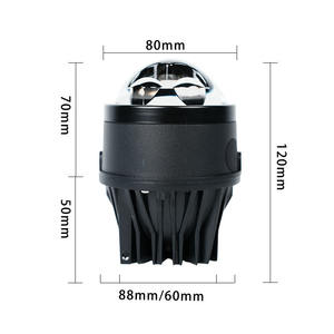 FANKAI Faros LED Automotrices de 3.0 Pulgadas, Luces Antiniebla de Haz Directo, Lentes Bi-Xenón, Alta Potencia 75W, Láser, Impermeables, de Aviación - Product Image 4