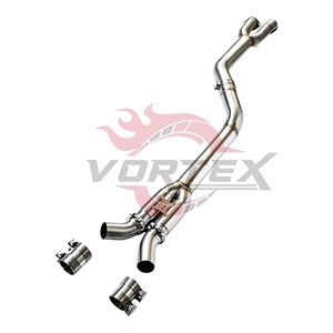 Vortex SS304 Exhaust Midpipe fits BMW M2 G87 3.0T Performance Racing Single to Dual Pipe - Product Image 2