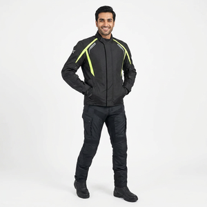 Wholesale Custom Design Canvas Windproof Motorcycle <b>Jacket</b> with Stand Collar for <b>Men</b> Racing and Motocross - Product Image 1