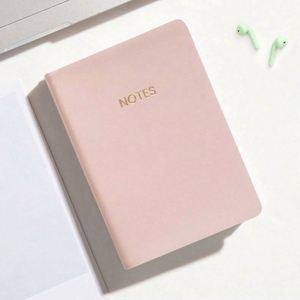 Custom Small Address Book Logo Soft Cover Morandi Leather <b>A5</b>/A6 Thread Sewing Cute Lay Flat Portable Journal - Product Image 3