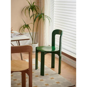 Silla de <span class=keywords><strong>Comedor</strong></span> Estilo Nórdico, Silla de Madera Maciza con Respaldo Colorido para Hogar, Cafetería, Sala de Estar, Silla de <span class=keywords><strong>Comedor</strong></span> <span class=keywords><strong>Rey</strong></span> - Product Image 4