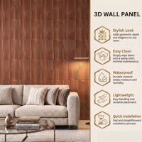 Panneau mural 3D en PVC gaufré, auto-adhésif, imperméable et insonorisant, décoratif moderne pour salon, salle à manger, centre commercial