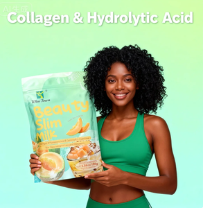 Коллагеновый порошок для похудения и сияния кожи Custom Beauty Slim <span class=keywords><strong>Milk</strong></span> Tea – с керамидами, пробиотиками и гарцинией, добавка для снижения веса - Product Image 1