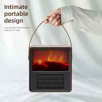 Chauffage électrique portable 1200W pour usage domestique, appareil de chauffage rapide, ventilateurs de chauffage, petit chauffage pour salle de bain, pièce intérieure, bureau