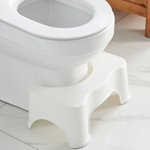 <b>Bathroom</b> <b>Stool</b> Large Size 47X32X21Cm White Plastic Non Slip For Toilet Safety Equipment - Product Image 3