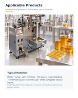 Machine d'emballage automatique verticale pour sachets de miel et liquides visqueux