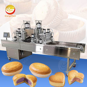 Machine à fabriquer des madeleines et des muffins OCEAN, avec injecteur de confiture et de crème, pour la préparation de pâtes à cupcakes - Product Image 1