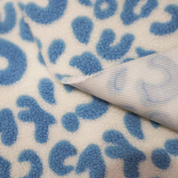 Tissu polaire d'extérieur, softshell d'hiver, 100% polyester, sherpa en peau d'agneau, tricoté en chaîne, imprimé, jacquard lourd, 320 g/m², sac