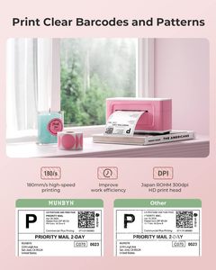 Tốc độ cao in ấn 150 mm/giây không dây nhiệt máy in nhãn USB máy tính để bàn Máy in nhãn - Product Image 6