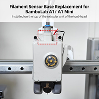 Bamboo Lab Filament Hall Sensor Base untuk Seri A1, Bagian Pengganti Penahan Pengumpan Printer 3D