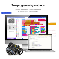 Kit de démarrage Microbit Programmable pour voiture Microbit V2 pour enfants, éducation de codage sans batterie rechargeable