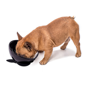 Comedero de Cerámica para Perros con Tapete Antideslizante, Tazón para Comida de Gatos, Tazón para <span class=keywords><strong>Bulldog</strong></span> Francés, Productos Innovadores para Perros - Product Image 1
