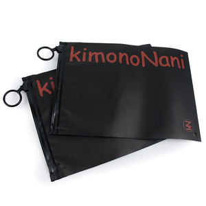 Frost özel Mylar yuvarlak Zip kilit giyim ambalaj poşetleri özel Logo LDPE plastik su geçirmez geri dönüştürülebilir - Product Image 4