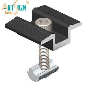 Abrazadera Central para Panel Solar para Riel de Acero en Forma de C, Abrazadera de Montaje de Aluminio 6005-T5 para Sistema de Rieles Solares |   Letrero Artístico - Product Image 6