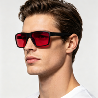 Lunettes de jeu pour ordinateur unisexes professionnelles avec verres HD PC anti-reflet TR90 bloquant la lumière bleue, verres orange rouge