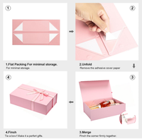 Boîte d'emballage en carton avec fermeture magnétique, logo personnalisé en relief imperméable violet, couleur personnalisée, boîte haut de gamme pour cadeau