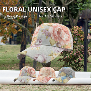 Nouvelles casquettes de baseball florales 100 % coton pour le printemps et l'été – Tendance, protection solaire, loisirs en extérieur pour hommes et femmes - Product Image 2