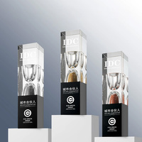 Médailles en verre de marbre conçues sur mesure plaques de plaque de trophée personnalisées ébauches de sublimation pour les cadeaux de salon professionnel trophée fabriqué