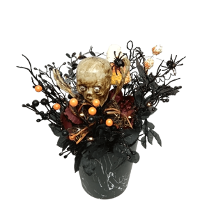Décoration <span class=keywords><strong>de</strong></span> table Senmasine faite à la main, taille personnalisée, <span class=keywords><strong>citrouille</strong></span> noire et orange, feuilles d'automne artificielles, décoration <span class=keywords><strong>de</strong></span> récolte d'automne, rose - Product Image 3