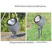 RGB-Baumleuchte für den Außenbereich, IP65 wasserdicht, farbenfrohe COB-LED mit Fernbedienung für Rasen, Landschaft, warmweiße Beleuchtung