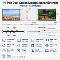 Écran d'extension d'ordinateur portable au meilleur prix, écran LCD, moniteur portable triple quadruple, écrans multiples pour les entreprises