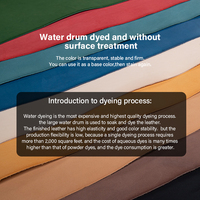 Kulit Sapi Asli Vachetta Full Grain Drum Dyed Vegetable Tanned, Sudah Dipotong, Lembaran Kulit Asli Anti-Pil, Ketebalan Sesuai Pesanan untuk Kerajinan