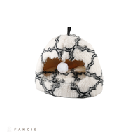 Nouveau Lit Tanière pour Chat en Peluche Longue, Nid Fermé pour Petits Chats et Chiens avec Pompon Suspendu et Poignée en Boucle, Rembourré, Vente en Gros OEM/ODM