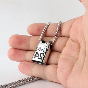 yunnique Collier pendentif en acier inoxydable Kobe Bryant Lakers 24 Jersey, cadeau unisexe - Product Image 4