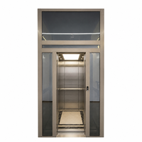Ascenseur panoramique en verre pour maison, couleur or champagne, pour villa, 2 à 4 étages, intérieur/extérieur, sur mesure, résidentiel, duplex