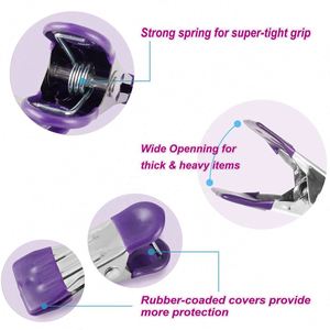 Pinzas de Ropa Metálicas Mini Personalizadas, Clips Portátiles de 2.17 Pulgadas para Bolsas, Fotos de Alimentos, Uso en Exteriores, Resistentes y Promocionales - Product Image 4