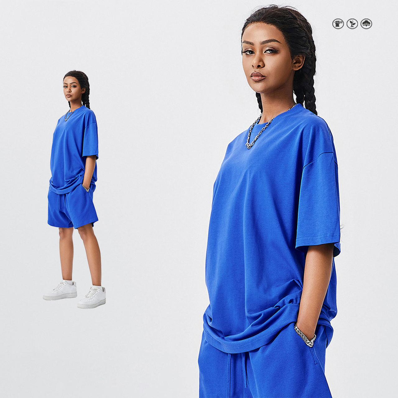 เสื้อยืดสีฟ้า