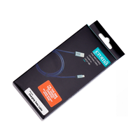 Boîte d'emballage en papier personnalisée pour produits électroniques, pliable, à suspendre, vide, pour téléphone portable, câble USB, câble de charge de voiture