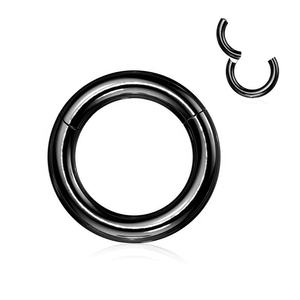 แหวนเจาะหูแบบคลิกเกอร์สแตนเลสขนาดใหญ่ 6G 8G 10G 12G สำหรับเจาะกระดูกอ่อน - Product Image 3