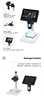 Mikroskop Video Digital HuaGuang HGDM4 untuk Anak-Anak, Baterai 2000MA, Garansi 3 Tahun, Resolusi Video 240P-960P VGA/720P, 8 Lampu LED