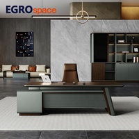Bureau de direction moderne de luxe EGROspace, mobilier de bureau design, bureau de direction en mélamine