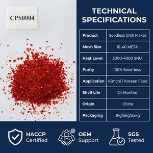 Fiocchi di Peperoncino Rosso Essiccati al <span class=keywords><strong>Sole</strong></span> di Qualità Premium, Spezia per <span class=keywords><strong>Cucina</strong></span> Coreana Gochugaru - Product Image 4