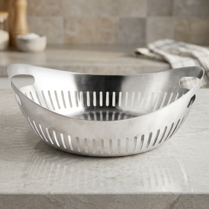 Stainless Steel Fruit <b>Basket</b> with Four Corners Square Shape for Home Organization in Kitchen Living Room Tabletop Organization - Product Image 4