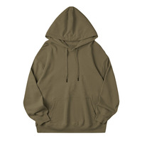 Sweat-shirts à capuche 100 % coton épais pour hommes, coupe oversize, style Y2K, style streetwear, vente en gros, coupe ample et carrée, fabricant