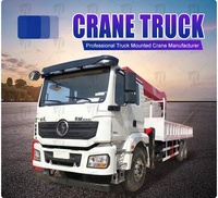 Camion-grue de construction Shacman en promotion, 16 tonnes, bras droit, prix compétitif