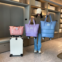 2024 nouveau YCH gros extensible pliant sac polochon à la mode Oxford étanche sec humide organisateur roues lettre Weekender
