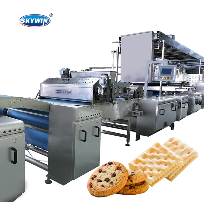 サンドイッチビスケットで異なる容量のクッキー作りのオプションを備えたソフトビスケット製造機